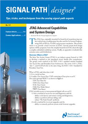 National Semiconductor. JTAG Advanced Capabilities and System Design