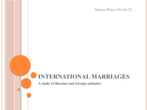 International Marriages