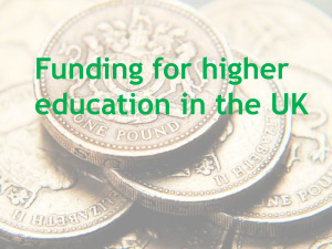 Funding for higher education in the UK