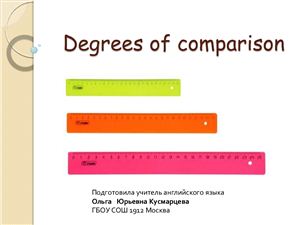 Degrees of comparison