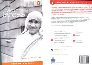 D'Arcy Adrian-Vallance. Mother Teresa. Level 1
