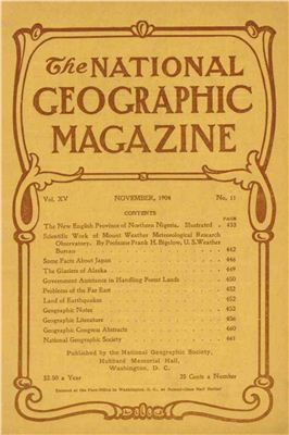 National Geographic Magazine 1904 №11