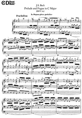 Бах И.С. Прелюдия и Фуга До Мажор (BWV 545)