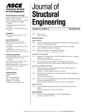 Journal of Structural Engineering 2008 №11