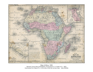 Pre-Colonial Africa, 1858 / Доколониальная Африка, 1858