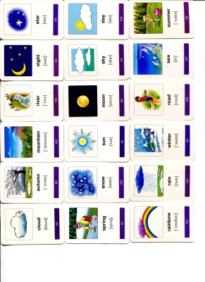 Мои первые английские слова. 18 карточек для запоминания. Природа