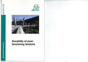 Fib. Durability of post-tensioning tendons. №33 - 2005