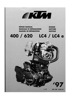 KTM 400-620 LC4-LC4e 1997: Repair Manual [GERMAN]