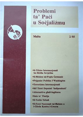 Problemi Ta’ Paci u Socjalizmu 2-1985