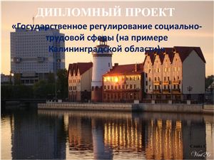 Государственное регулирование социально-трудовой сферы (на примере Калининградской области)