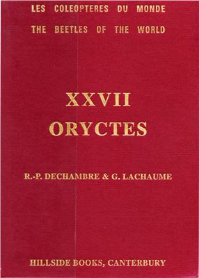Dechambre R.-P., Lachaume G. Dynastidae. Le genre Oryctes