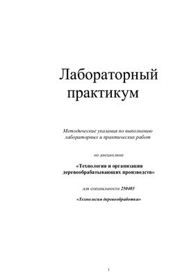 Касьянов И.В. Технология и организация деревообрабатывающих производств