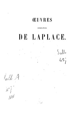 Laplace P.-S. Theorie des probabilites