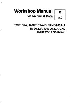 Volvo Penta TAMD102/103/122 Workshop Manual - Technical Data