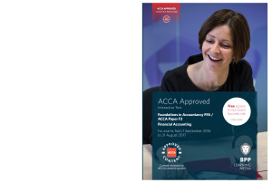 ACCA - BPP F3 Financial Accounting - Study Text 2016-2017