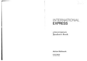 Wallwork Adrian. International Express: Workbook with Student's CD Upper-intermediate level