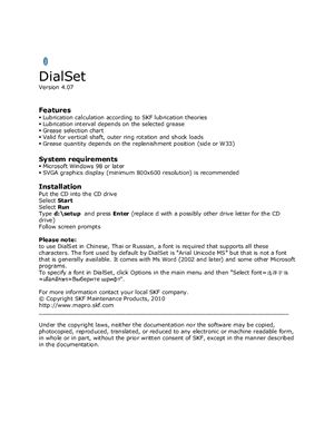 SKF DialSet 4.0.7.0 (2010)
