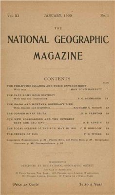 National Geographic Magazine 1900 №01