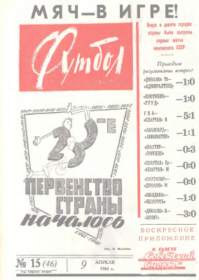 Футбол 1961 №15