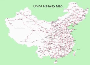 China. Railway Map