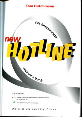 Hutchinson Tom. New Hotline Pre-Intermediate Level. Student’s Book