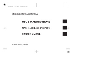 Honda Motor Co - User Manual - Honda NSS250/Reflex/Forza mf06