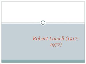 Lowell Robert