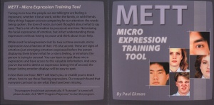 METT - Micro expression Training Tool (программа, позволяющая обучить распознаванию эмоций по выражению лица)