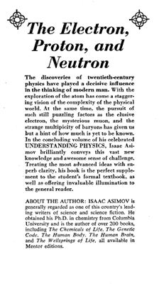 Asimov I. Understanding Physics. V.3. Electron, Proton, and Neutron