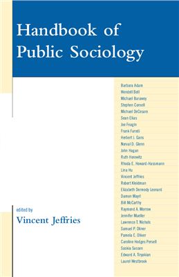 Jeffries Vincent (Editor). Handbook Of Public Sociology