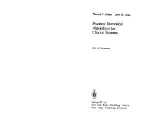 Parker T.S., Chua L.O. Practical Numerical Algorithms for Chaotic Systems