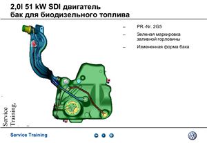 Топливная система биодизеля VW