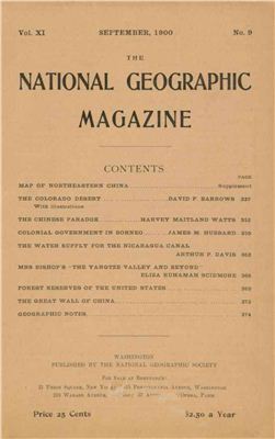 National Geographic Magazine 1900 №09