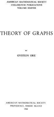 Ore O. Theory of graphs