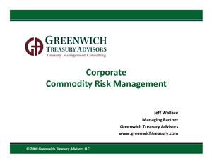 Презентация - Corporate Commodity Risk Management