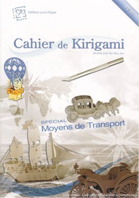 Arnac Laurence. Cahier de Kirigami. Special Moyens de Transport