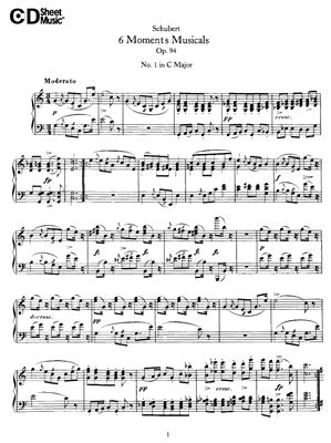 Шуберт Ф. Музыкальные моменты Op.94, D 780