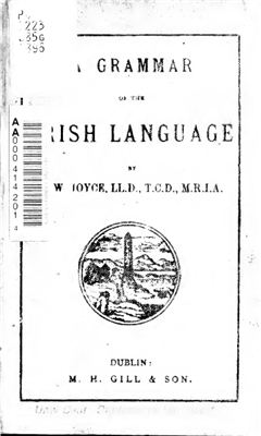 Joyce P.W. A grammar of the Irish language
