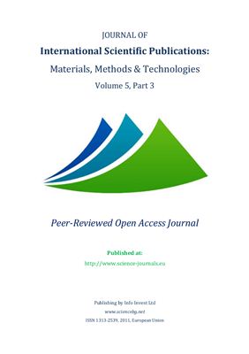 Journal of International Scientific Publications: Materials, Methods &amp; Technologies, Volume 5, Part 3