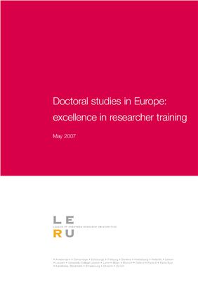 Ferrari V. Doctoral Studies in Europe: Excellence in Researcher Training [guideline]