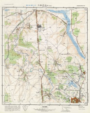 Учебная топографическая карта У-34-37-В-в Снов (цельная)
