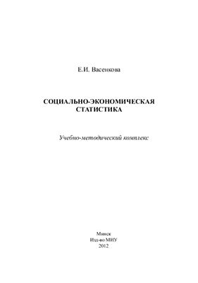 Васенкова Е.И. Социально-экономическая статистика