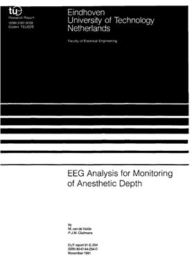 Van de Veide M., Cluitmans P.J.M. EEG analysis of monitoring of anaestetics depth