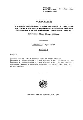 Правила ЕЭК ООН №057 Единообразные предписания, касающиеся официального утверждения фар для мотоциклов и приравниваемых к ним транспортных средств