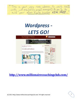 Wordpress - lets go!