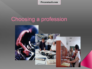 Choosing a profession (Выбор профессии)