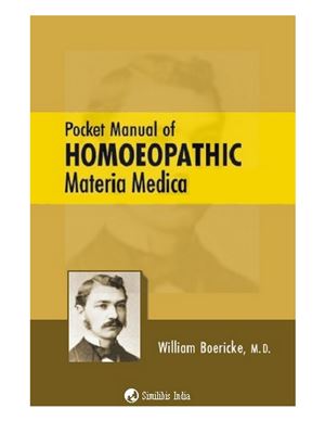 Boericke William. Pocket Manual of Homoeopathic Materia Medica