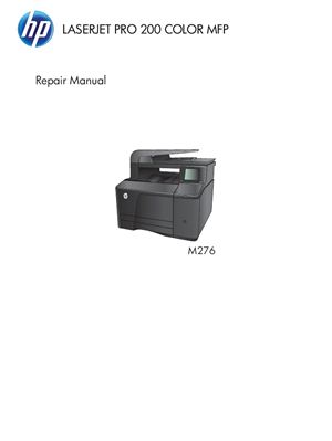 HP LaserJet Pro 200 color MFP M276 Series. Repair Manual