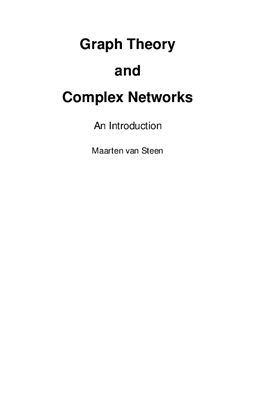 Van Steen M. Graph Theory and Complex Networks: An Introduction