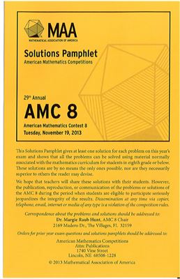 American Mathematics Contest 8 (AMC 8) 2013